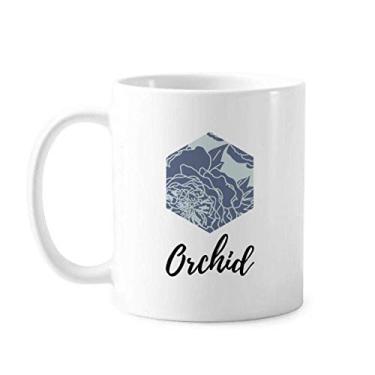 Imagem de Peônia abstrata plantas arte padrão caneca cerâmica café porcelana xícara louça