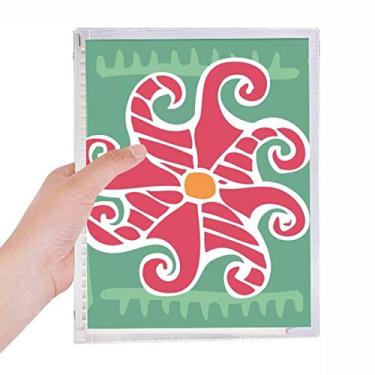 Imagem de Red Sun Mexico Totems Caderno de desenho de civilização antiga Diário de folhas soltas Recarregável Diário Papelaria
