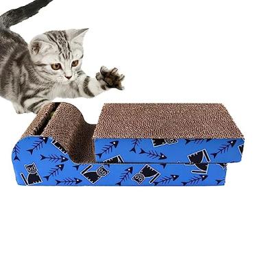 Imagem de arranhar para gatos | Cama descanso durável arranhador para gatos para arranhar postes e almofadas | Postes para arranhar, arranhar papelão para gatos, móveis para gatos Mengli