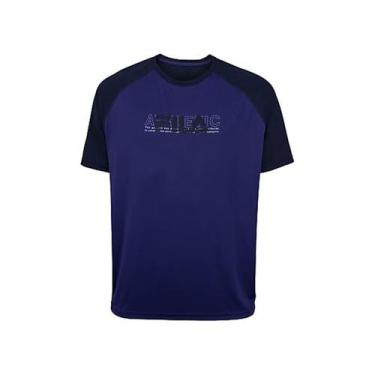 Imagem de Camiseta Masculina Meia Manga Sport Plus Fila - Azul Nautico