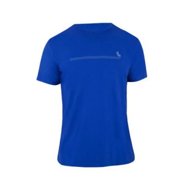 Imagem de Camiseta Lupo Sport Masculina Proteção Uv 50+ Azul Esportiva Treino 77