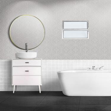 Imagem de Janela de Alumínio Basculante 40x60cm Natural Brilhante Linha Plus Natural