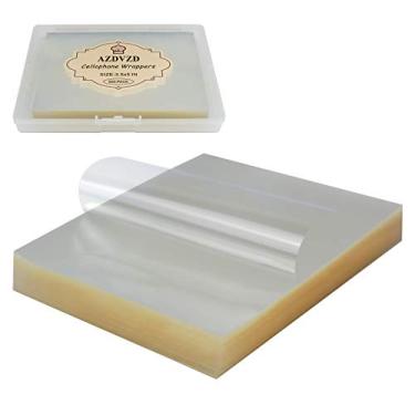 Imagem de Embalagem de doces, embalagens de caramelo e chocolate, celofane natural, 500 folhas quadradas, 8,5 x 12 cm, papel doce para caramelo, guloseimas, pirulito