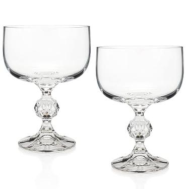 Imagem de HISTORY COMPANY “City of Paris” Crystal Champagne Cocktail Coupe Glass 2-Piece Set (Gift Box Collection)