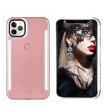 Imagem de GSRYPC Capa de selfie frontal e traseira compatível com iPhone 12 pro max, recarregável de alto brilho luminoso LED flash iluminação selfie luz melhor para transmissão ao vivo/maquiagem/TIK Tok/vídeo