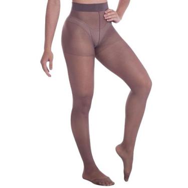 Imagem de 2 Meia Calça Feminina Fina Fio 15 Transparente Adulto Trifil, M, Fume