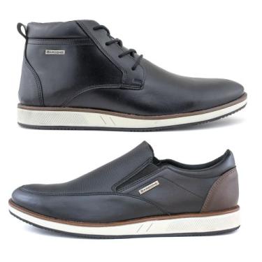 Imagem de Kit 2 Sapatênis Social SlipOn & Bota Masculino Half Cab - Bardone, Pre
