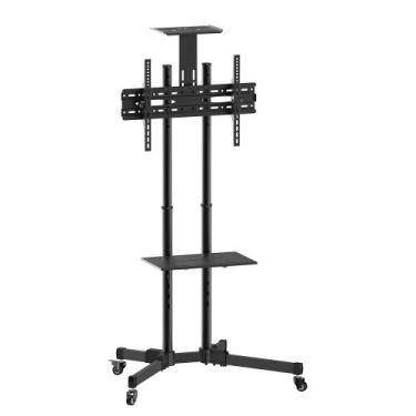 Imagem de Suporte Pedestal com Rodas e Regulagem de Altura A06V6S ELG, Preto