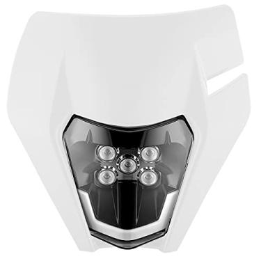 Imagem de ABCRRSI Farol de bicicleta de sujidade, kit de faróis de LED para motocicleta kit de luz universal para a maioria das lâmpadas de farol de motocicleta Dirt Pit Enduro, luz frontal para ATV 250SX 50SX 450EXC-F