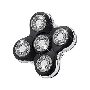 Imagem de Audoc Cabeça de Barbeador de Substituição de 5 Lâminas Compatível com Barbeador de Caveira Pitbull, Beijo de Borboleta e Navalha Elétrica de Palma 5 Lâminas (1 Pacote)