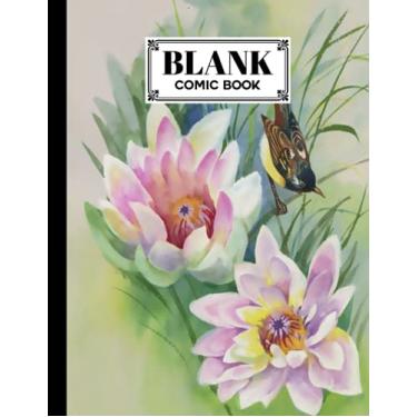 Imagem de Blank Comic Book: Birds Cover Blank Comic Book, Create Your Own Story, Journal, Notebook, Sketchbook for Kids and Adults, 120 Pages - Size 8.5" x 11" Notebook by Marina Hohmann