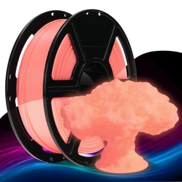 Imagem de FLASHFORGE Filamento PLA rápido de 1,75 mm, vermelho luminoso, impressão de alta velocidade de 500 mm/s, filamento de impressora 3D que brilha no escuro, carretel de 1 kg, precisão dimensional +/-