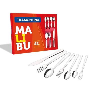 Imagem de Jogo De Talheres 42 Peças Tramontina Malibu 23799039 Inox