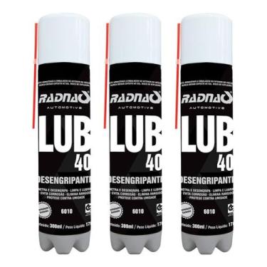 Imagem de Wd Desengripante 300ml Radnaq Oleo Lubrificante 03 Unidades - Geral