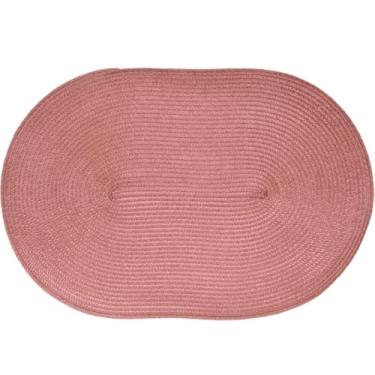 Imagem de Kit 10 Americano Requinte Liso para Mesa Oval 30x45cm Rosê