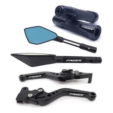 Imagem de Kit Manete Manopla Retrovisor Fazer 250 150 Fz25 Fz15 Abs - Special Li