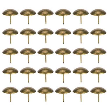 Imagem de Munefe 30pcs estofados de estofados, unhas de estofamento, tachas de latão, adequadas para sapatos, bolsas, cintos e outras decorações (30 * 30mm (thickened))