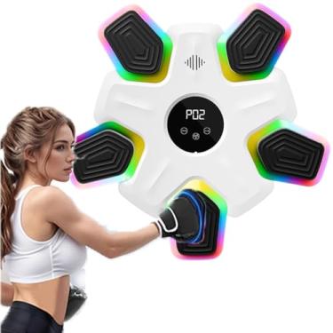 Imagem de Máquina de Boxe Musical de Parede,treino boxe eletronico inteligente, Conecte o celularDisplay Led E Sensor, reação e coordenação corporal,para Boxing Enthusiasts，equipamentos pra treino boxe casa