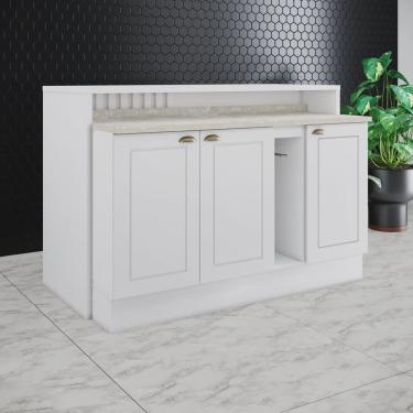 Imagem de Kit Ilha Gourmet 3 Portas com Tampo Emily