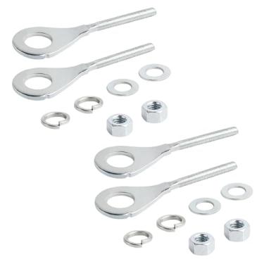 Imagem de FLYPIG Ajustador de eixo de corrente de 1,5 cm para quadriciclo de 50 cc-125 cc Go Kart Taotao Peace Sunl (4 peças de ajustador de corrente de 15 mm)