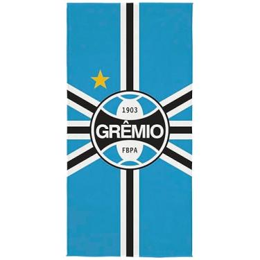 Imagem de Toalha Aveludada Transfer Grêmio 70 cm x 1,40 m Com 1 peça