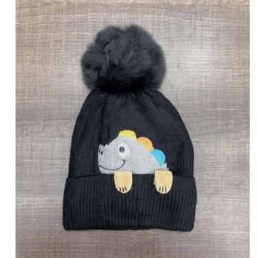 Imagem de Gorro/ Touca Infantil Com 1 Pompom Lisa Forrada Por Dentro Para o Inve
