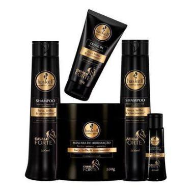 Imagem de Kit Haskell Cavalo Forte G 5 Produtos (2 Shampoo + Complexo)