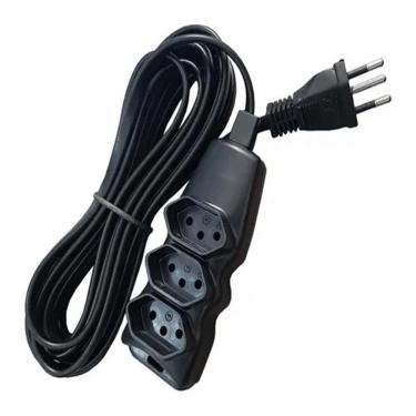 Imagem de Extensao Megatron Pp Plano 3x0,75x10,0m Ate 220v Preto