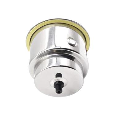 Imagem de MARINE CITY Suporte de copo de luz LED vermelho de grau marítimo de aço inoxidável com ralo para fuzileiros navais - iates - navios - caiaques - mesas de pôquer - bancada (pacote com 1)