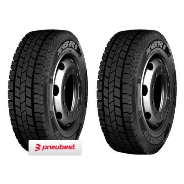 Imagem de Kit 2 Pneus 215/75R17.5 Borrachudo 16 Lonas 135/133J Robusto E2 Xbri