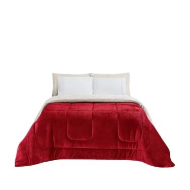 Imagem de Cobertor Coberdrom Dupla Face Sherpa e Flannel – Ultra Macio, Térmico, Luxuoso – Casal Ideal para Inverno