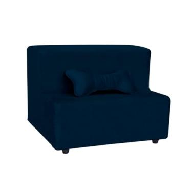 Imagem de Escadinha Pet 2 Degraus Rampa para Gato e Cachorro(Azul-Marinho)