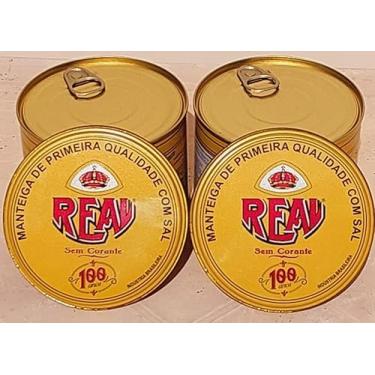 Imagem de Manteiga Mineira Real, Kit com 2 Latas, 200g Cada