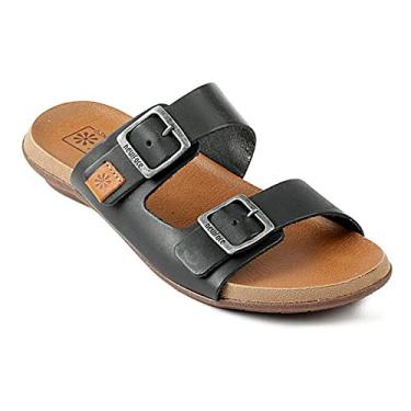 Imagem de Sandália Birken Couro Fivelas New Face Feminina