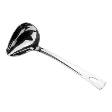 Imagem de Concha para servir molhos e chocolate Aço Inox 22cm Prata - Cromus