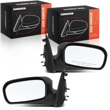 Imagem de A-Premium Par (2) espelhos retrovisores elétricos do lado do motorista e do passageiro - compatível com Honda Civic 2003 2004 2005 - Não aquecido, dobrável manual, retrovisor externo preto