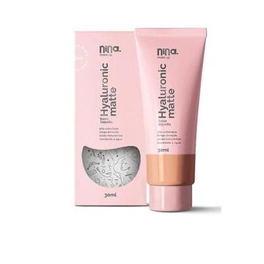 Imagem de Base Liquida Hyaluronic Matte - Nina Makeup, 03
