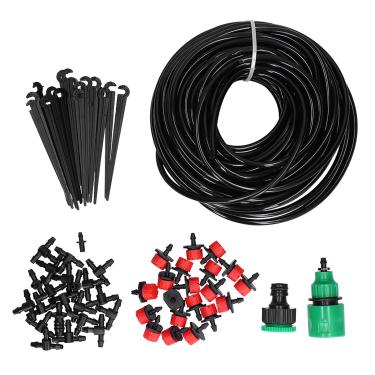 Imagem de Grcfumo Kit de rega de jardim de 20m de mangueira, automático de irrigação por gotejamento, economizando água de rega automática para casa de flores para casa