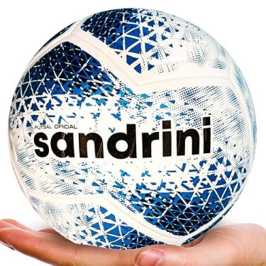 Imagem de Bola De Futsal Axis SR 500 Sandrini Pro Oficial Alta Performance Quadra (Branco e Azul)