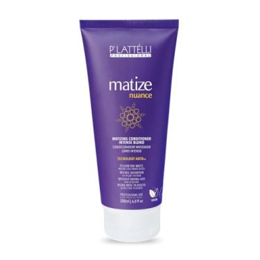 Imagem de Condicionador Matizador Matize Nuance 200ml - Plattélli Profissional - Nutrição profunda, matiza sem ressecar os fios