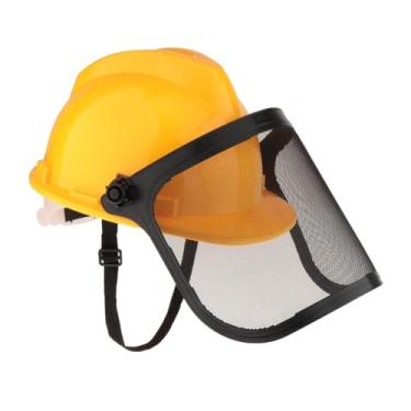 Imagem de MotiveTech Capacete Florestal, Protetor Facial, Capacete de Motosserra para Paisagismo, Capina e Trabalho no Jardim