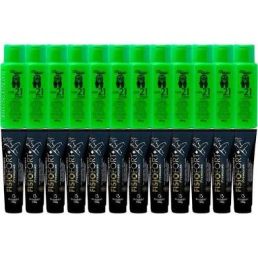 Imagem de Revenda Atacado 12 Pomada Massageadora Fisiofort Premium 150g + 12 Gel