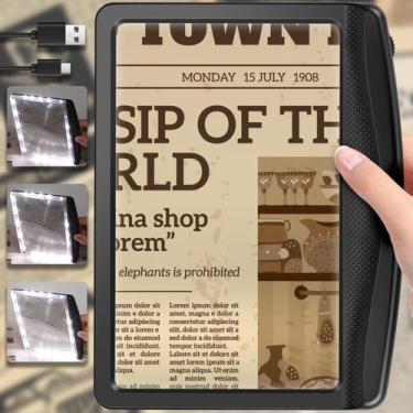 Imagem de Lupa AKKYCVS 5X recarregável com luz LED