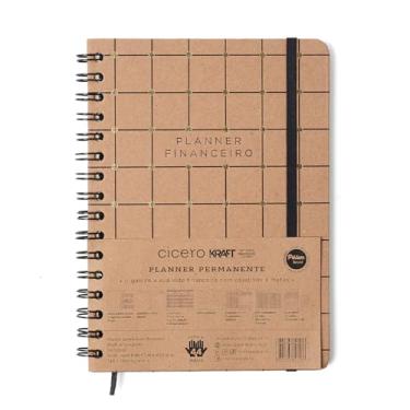 Imagem de Planner Permanente Wire-O Kraft Financeiro A5 Linha E Ponto, Cicero