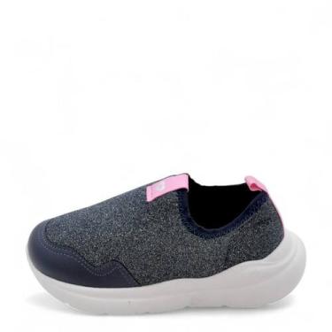 Imagem de Tênis Bebê Molekinha Solado E.V.A REF: 2738100 TECIDO GLITTER, Marinho