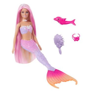 Imagem de Boneca barbie sereia cores mágicas malibu color change - mattel hrp97/
