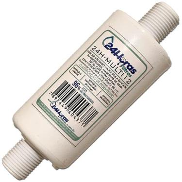 Imagem de Filtro Purificador Água Universal Rosca 1/2 Refil Adaptação - 24 Horas