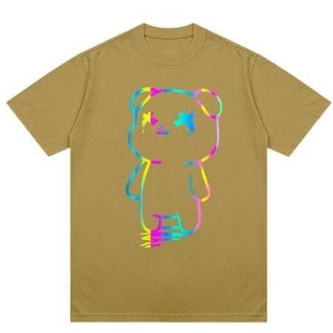 Imagem de Camisa Camiseta Do Urso Do Arco-Iris NOVO! - Loja Dinka, g, Bege escur