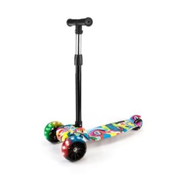 Imagem de Patinete Infantil 3 Rodas Com Led Dobrável - Mega Compras