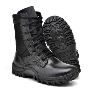 Imagem de Botina Militar De Segurança Infantil Coturno Kids Bota - Go Well, Pret